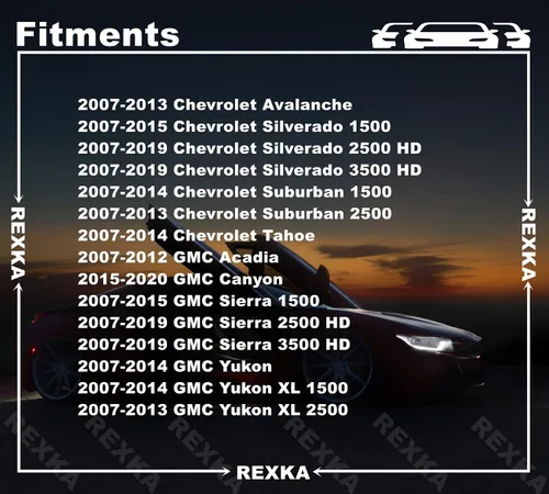 Miniatura 3 de Rexka 10 piezas de tuerca de retención de lámpara antiniebla 11570830 compatible con Cadillac Escalade, Chevy Avalanche, Camaro, Colorado, Silverado