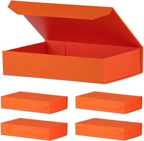 Miniatura 28 de Caja de regalo negra con tapa de 12 x 8 x 2.5 pulgadas, caja de regalo magnética para envolver, caja de regalo a granel para regalo, grano de malla