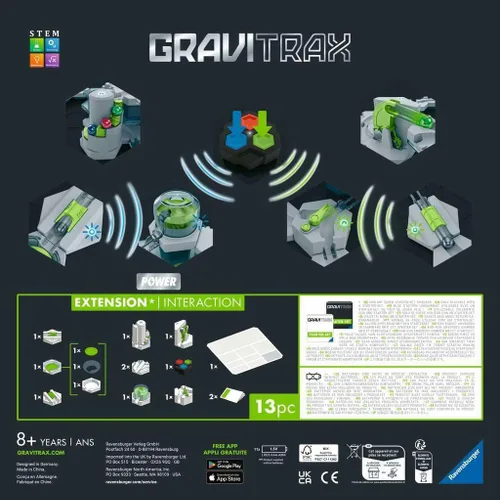 Miniatura 3 de Ravensburger Interacción de extensión de potencia GraviTrax STEM y juguete de construcción Juego de carreras de mármol y laberinto Sistema