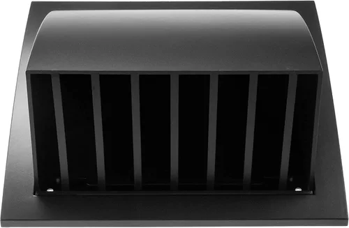 Miniatura 7 de Repa Market Campana de ventilación negra de 4 pulgadas para secadora, cubierta de conducto para paredes, capucha de protección de plástico ABS