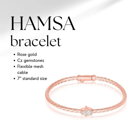 Alef Bet by Paula Hamsa Hand Bracelet Sterling Silver for Women Worn for Protection and Abundant Blessings | Beautiful Design for Everyday Wear