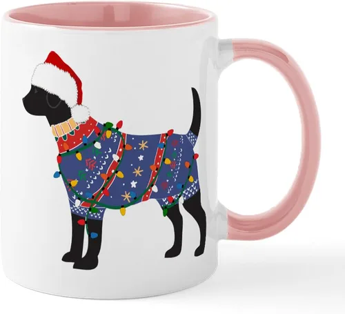 Miniatura 33 de CafePress Black Lab Mug Taza de café de cerámica de 11 oz (11.0 fl oz)