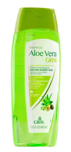Miniatura 2 de Grisi Shampoo de Sábila, Shampoo para el cabello, Suaviza y nutre con exgtracto de Sábila. Sin parabanos para un cabello brilloso y manejable, 400