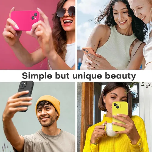 Miniatura 2 de LOVE 3000 Compatible con Funda para iPhone 15, [Cámara de Cobertura Completa de Silicona Suave] [Protección contra Caídas de 8 pies], Forro de Negro