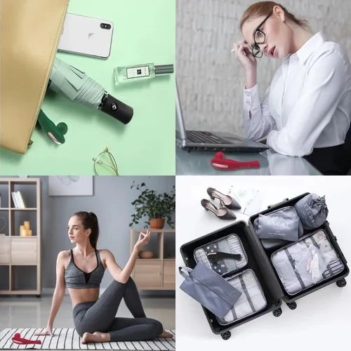 Miniatura 7 de Masajeador de espalda eléctrico inalámbrico, portátil, portátil, Fuigarry de cuerpo completo, para masaje de hombros, cuello y tejido profundo, Negro