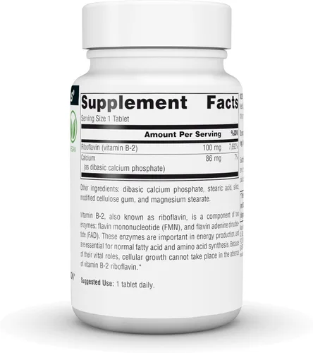 Miniatura 3 de Source Naturals Vitamina B-2 Riboflavina 100 mg Apoya la Producción de Energía - 100 Tabletas