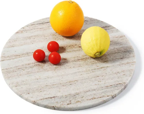 Miniatura 26 de Tabla de cortar de granito Koville para cocina, tabla de queso de losa de mármol grande de 16x12 pulgadas, tabla de servir rectangular para hornear