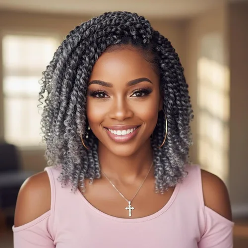 Miniatura 39 de Fulcrum Cabello Passion Twist de 6 pulgadas, 8 paquetes de cabello de ganchillo Passion Twist para mujeres negras, cabello pretrenzado de ganchillo