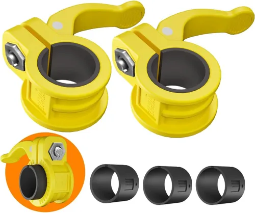 Miniatura 8 de Mini clips de barra de 1 pulgada I collar de barra ajustable de varios tamaños I Abrazaderas de barra de 1 pulgada, clips de peso de liberación Negro