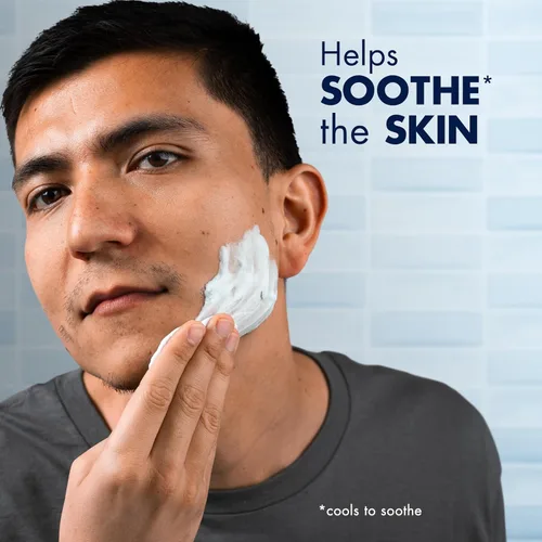 Miniatura 5 de Gillette Gel de afeitado hidratante Series 3X, 6 unidades, 7 onzas cada uno, lubricación para proteger contra la irritación, azul-blanco, 7 onzas