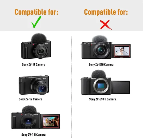 Miniatura 2 de L LTGEM Funda para cámara compatible con Sony ZV-1F / ZV-1 / ZV-1 II Vlog cámara digital, trípode, micrófono y kit de accesorios para vlogger