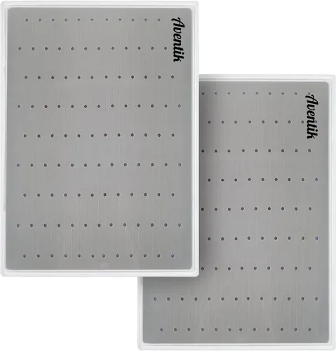 Miniatura 13 de Aventik Cajas para moscas de gran capacidad, tapa transparente de espuma delgada, colección PP, cajas de pesca de competición para anzuelos de pesca