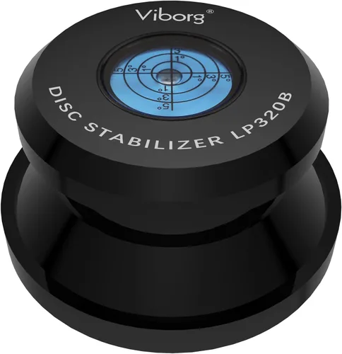 Miniatura 10 de Viborg LP528S Estabilizador de Peso para Discos de Vinilo, Nivelador de Tocadiscos, Strobo 3 en 1, Abrazadera de Vinilo LP de 280G (9.9 OZ)