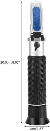 Miniatura 9 de Medidor refractómetro, profesional de mano de alcohol 0-80% prueba refractómetro probador hidrómetro con función de compensación automática