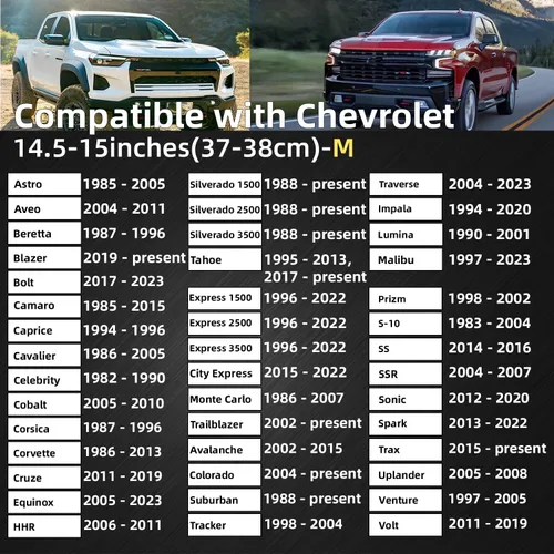 Miniatura 3 de Funda para volante de automóvil para Chevy Silverado 1500 2500 3500, Tahoe, Equinox, Traverse, Colorado, accesorios automotrices para Chevy, diseño