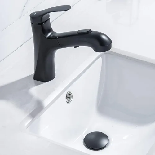 Miniatura 2 de MIAOHUI Drenaje desplegable para fregadero con desbordamiento, tapón de drenaje para lavabo de baño, colador antiobstrucción integrado que se adapta