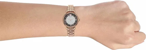 Miniatura 6 de Emporio Armani Reloj de vestir para mujer con pulsera de acero inoxidable