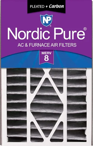 Miniatura 21 de Nordic Pure 16 x 25 x 5 (tamaño real: 15 5/8 x 24 1/8 x 4 7/8) Filtro de aire Air Bear Merv 8 de repuesto para reducción de olores de carbono puro