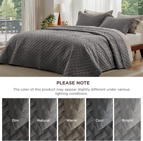 Miniatura 8 de Bedsure Colchas de tamaño individual – Colchas ligeras de tamaño individual con patrón de tejido de cesta, ropa de cama suave, colcha de edredón