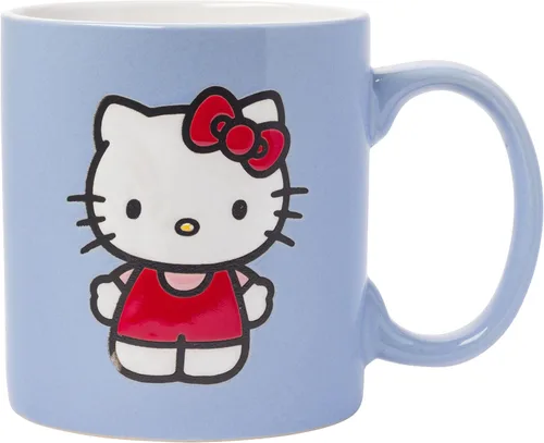 Miniatura 34 de Silver Buffalo Sanrio Hello Kitty - Taza de cerámica con lunares rojos y blancos, 20 onzas Hello Kitty lunares rojos y blancos