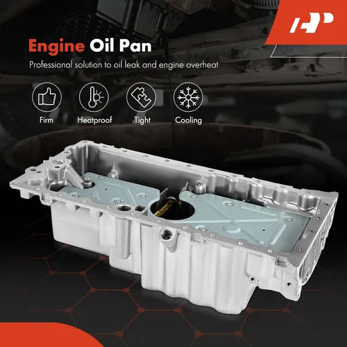 Miniatura 3 de A-Premium Cárter de aceite de motor con tapón de drenaje compatible con Volvo C30 07-13, C70 05-13, S40 04-12, V40 Cross Country 13-14, V50 05-10