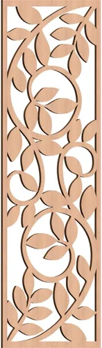 Miniatura 167 de 9 3/8"W x 24 3/8"H x 1/4"T Utica Decorativo Fretwork Madera Paneles de Pared, Abedul