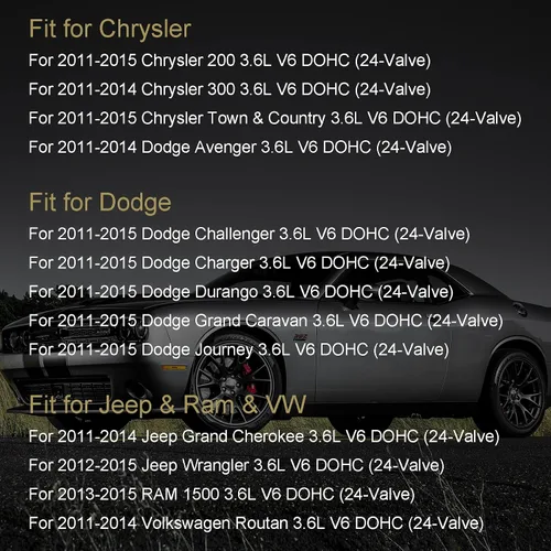 Miniatura 7 de Kit de cadena de distribución 3.6 Pentastar con bomba de agua y bomba de aceite para 2011-2015 Chrysler Town & Country 300, Dodge Durango Grand