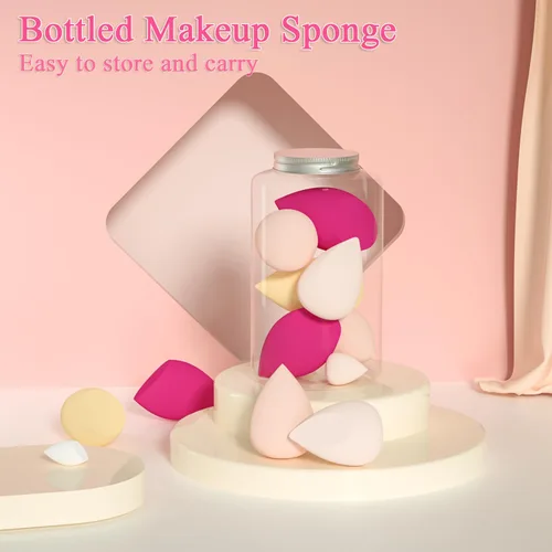 Miniatura 6 de COSTICA - Juego de esponjas de maquillaje, 8 esponjas de belleza para base, crema y polvo, esponja de belleza multicolor para maquillaje con 2 mini