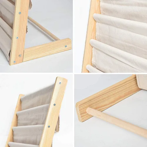 Miniatura 8 de Sling - Estantería para libros, para niños, color beige natural (beige, ancho: 25.4 pulgadas)