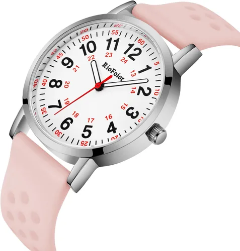 Miniatura 2 de Reloj de enfermera para enfermeras, estudiantes de enfermería, profesionales médicos, médicos, con variedad de colores, segunda mano y 24 horas