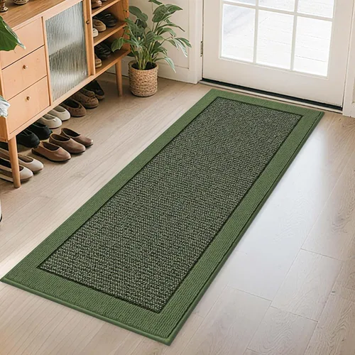 Miniatura 48 de BEQHAUSE Tapete para puerta interior de 20 x 32 pulgadas, tapete antideslizante para entrada, lavable, resistente a la suciedad, tapete