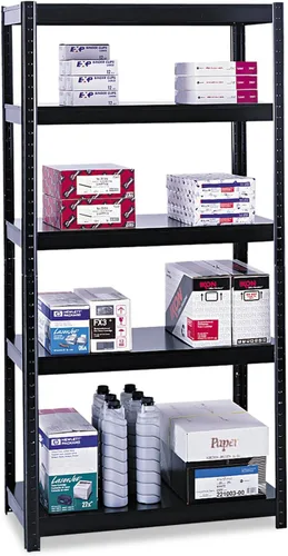 Miniatura 5 de Safco 5 Shlef - Estantería sin pernos de 36 x 18 x 72 pulgadas, resistente 850 libras por estante, organiza el hogar, oficina, garaje, aula y más
