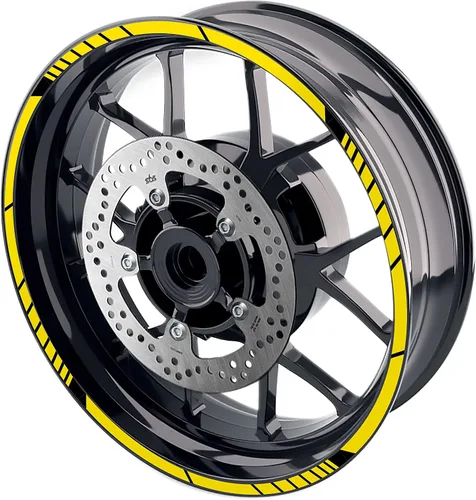 Miniatura 22 de MC MOTOPARTS Pegatinas de llanta exterior de 17 pulgadas C02B compatibles con YZF R125 MT125 MT07 MT10 MT25 FZ25 MT03 (azul)