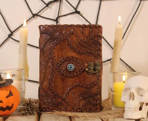 Miniatura 3 de Hocus Pocus Libro de las Sombras, Libros de Hechizos Grimorio Accesorio Decoraciones de Halloween de Bruja, Libro de las Sombras Libro de Hechizos