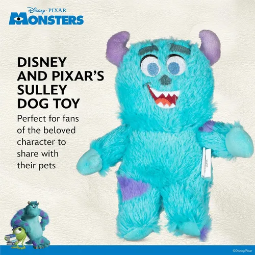 Miniatura 2 de Disney for Pets Pixar's Sulley - Juguete de peluche para perros Pixar de 6 pulgadas Juguete de peluche para perros inspirado en Sulley de Pixar's
