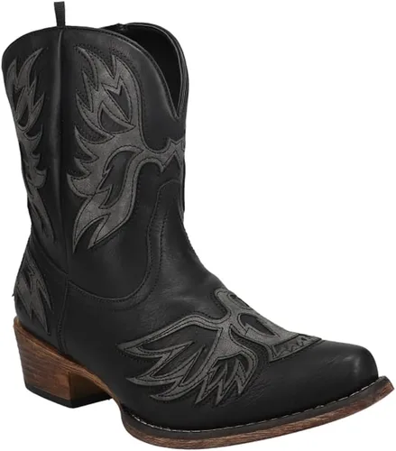 Miniatura 2 de ROPER Mujeres Amelia Snip Toe Western Cowboy Botas Tobillo Tacón Bajo 1-2" - Marrón
