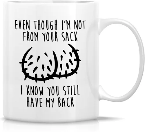 Miniatura 26 de Retreez - Taza divertida con texto en inglés "No. 1 Dad", 325 ml, tazas de cerámica, mensajes divertidos, sarcásticos, motivacionales, regalos