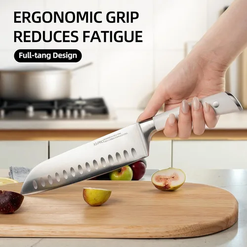Miniatura 3 de KnifeSaga Juego de cuchillos de cocina de alta calidad, acero inoxidable japonés de alto carbono, 15 piezas, juego de bloques de cuchillos ultra