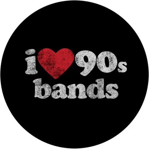 Miniatura 3 de Retro Nostalgia 1990s I Love 90s Bands PopSockets Standard PopGrip