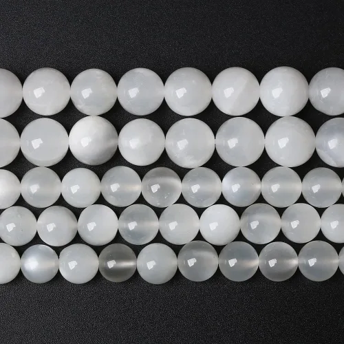 Miniatura 83 de 32 cuentas de piedra turquesa africana natural de 0.472 pulgadas para hacer joyas, cuentas redondas sueltas de piedras preciosas para manualidades