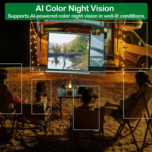 Miniatura 4 de AI709 1080P HD Kit de cámara de respaldo para remolques de caballos, monitor LCD HD de 7 pulgadas y cable de video de extensión de 33 pies + 66 pies