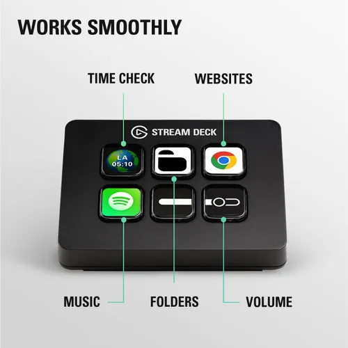 Miniatura 4 de Elgato Stream Deck Mini: controla Zoom, Teams, PowerPoint, MS Office y más, aumenta la productividad con integración perfecta para aplicaciones