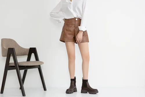 Miniatura 9 de Jeossy Botines 9610 para mujer, con plataforma Chelsea, tacón grueso, suela elástica