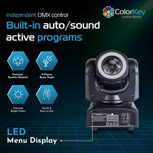 Miniatura 3 de ColorKey Mover Halo Beam Quad MKII (CKU-5038)