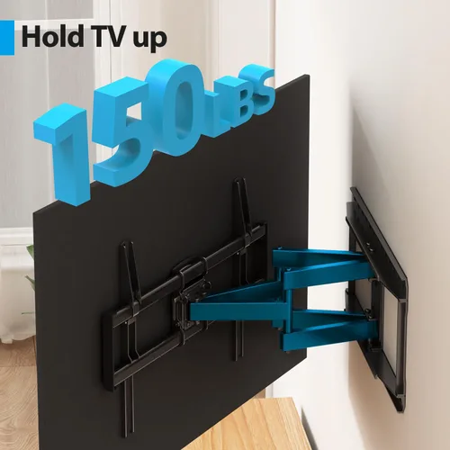 Miniatura 6 de Soporte de pared para TV de movimiento completo para soportes de TV de 37 a 86 pulgadas de hasta 132 libras y soporte de pared para TV