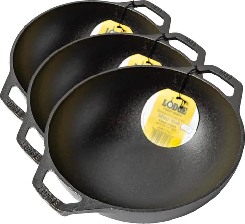 Miniatura 7 de Lodge WOK de hierro fundido pre-sazonado - Mango de doble asistencia - Uso en el horno, en la estufa o en la parrilla - 14 pulgadas