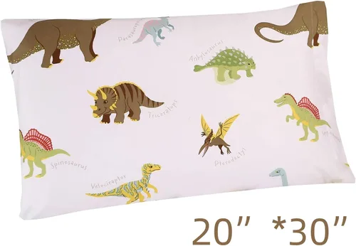 Miniatura 5 de MAG Juego de 2 fundas de almohada tamaño Queen de color blanco, 20 x 30 pulgadas, para niños, adolescentes