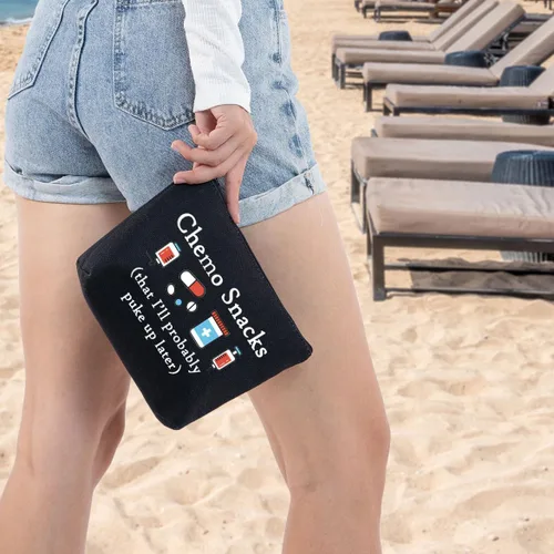 Miniatura 7 de G2TUP Divertidos bocadillos de quimioterapia bolsa de quimioterapia paquete de cuidado de quimioterapia para mujeres guerreras