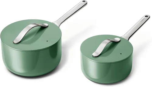 Miniatura 21 de Caraway Sartén antiadherente de cerámica con tapa (3 cuartos de galón), no tóxico, sin PTFE ni PFOA, apto para horno y compatible con todas