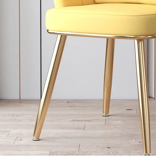 Miniatura 4 de Modern Dining Chair Modern Leather Dining Chairs,Dressing Table Chair with Metal Chair Legs Kitchen Bedroom Marriage Room Balcony Sofa Chair-Green